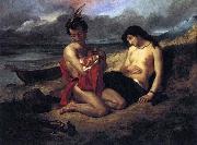 Delacroix Auguste The Natchez oil